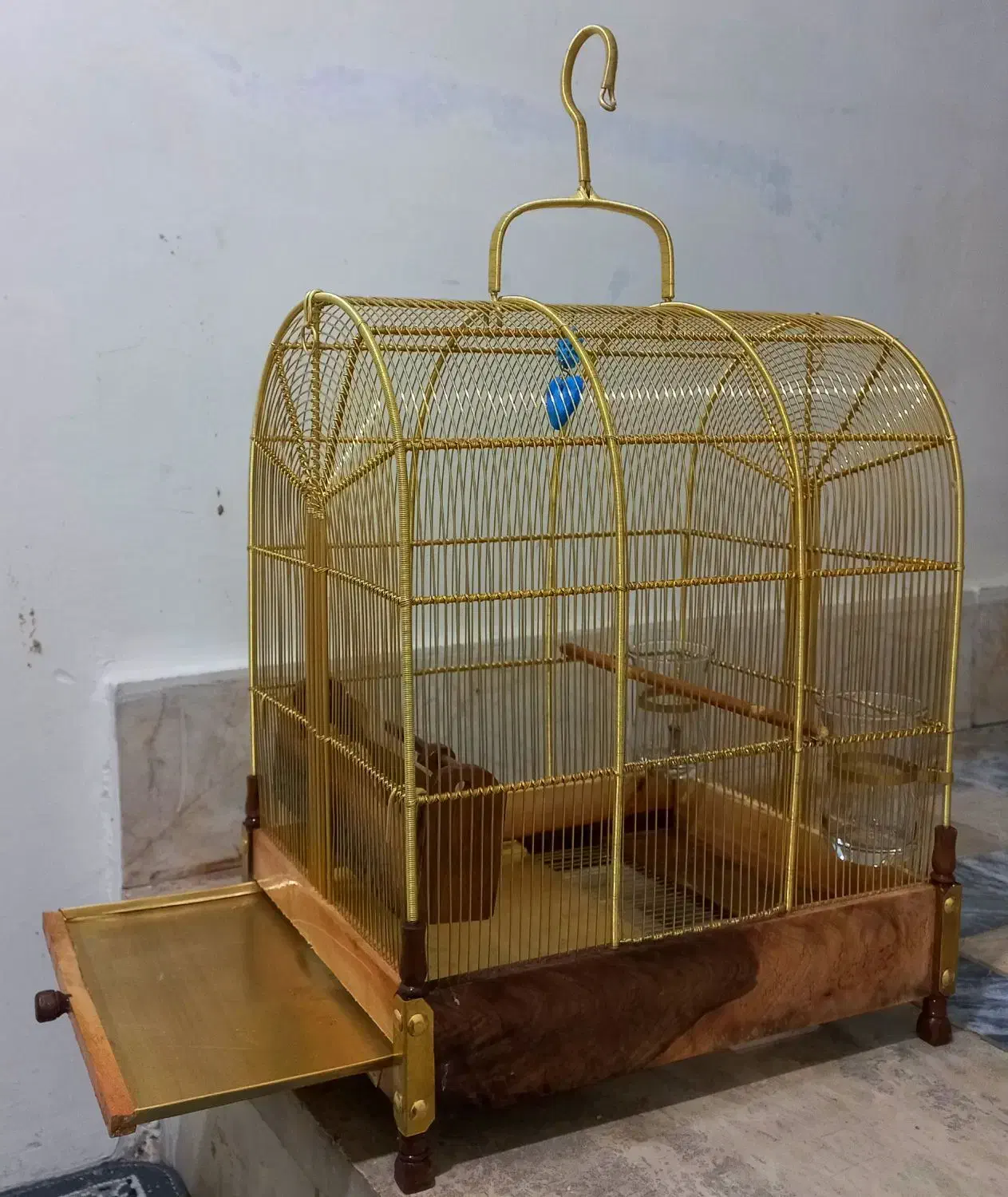 قفس سیره برنجی کار دست دهندار|لوازم جانبی حیوانات|بروجرد, |دیوار