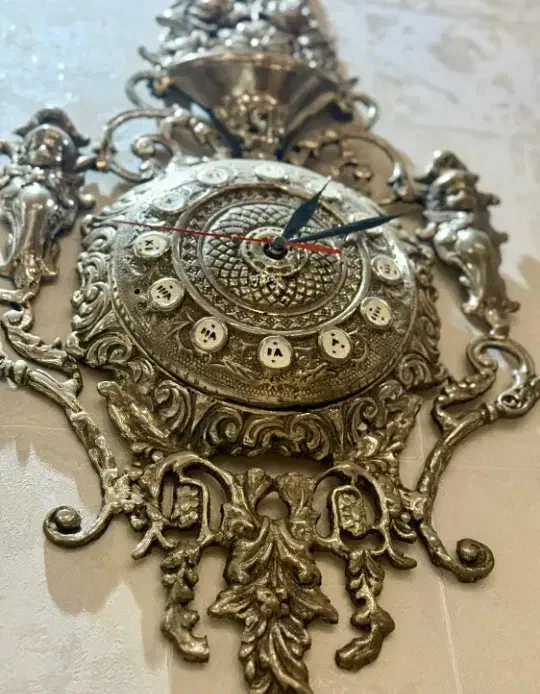 میز ارایش ساعت برنز|ساعت دیواری و تزئینی|خرمآباد, |دیوار