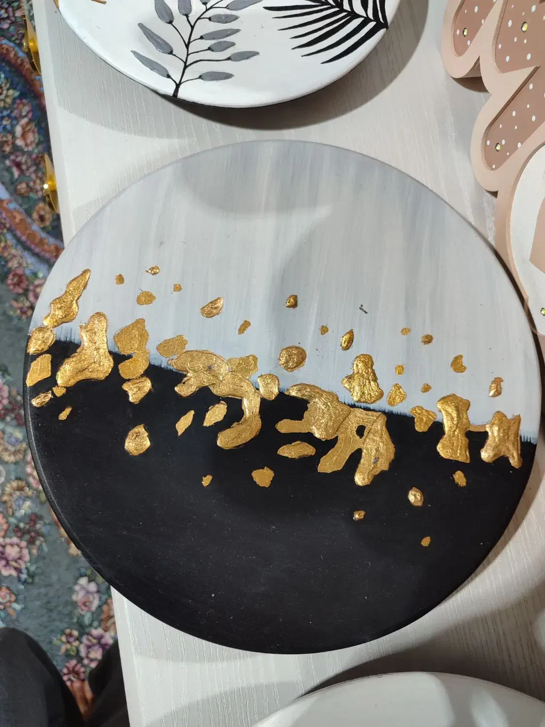 ظرف دیواری دکوری ۵تیکه|صنایع دستی و سایر لوازم تزئینی|سراوان, |دیوار