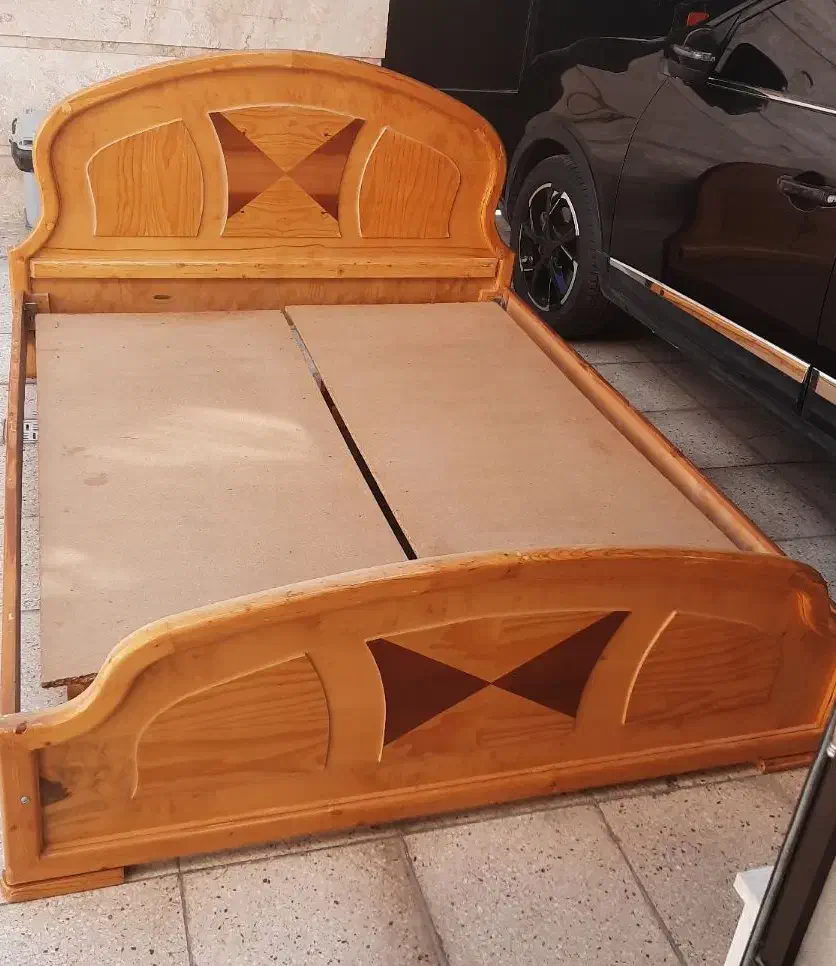 تخت ۲ نفره ۱۶۰×۲|تخت و سرویس خواب|شاهین‌شهر, خانه کارگر|دیوار