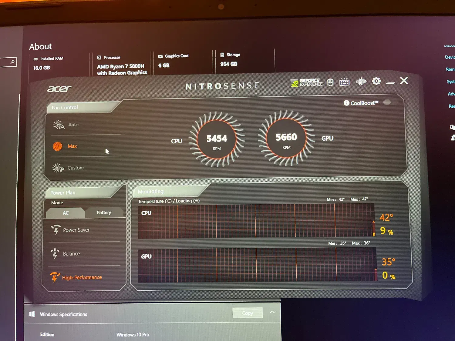لپتاپ گیمینگ Acer Nitro 5 Ryzen 7 RTX 3060|رایانه همراه|کرج, شهرک سپهر|دیوار