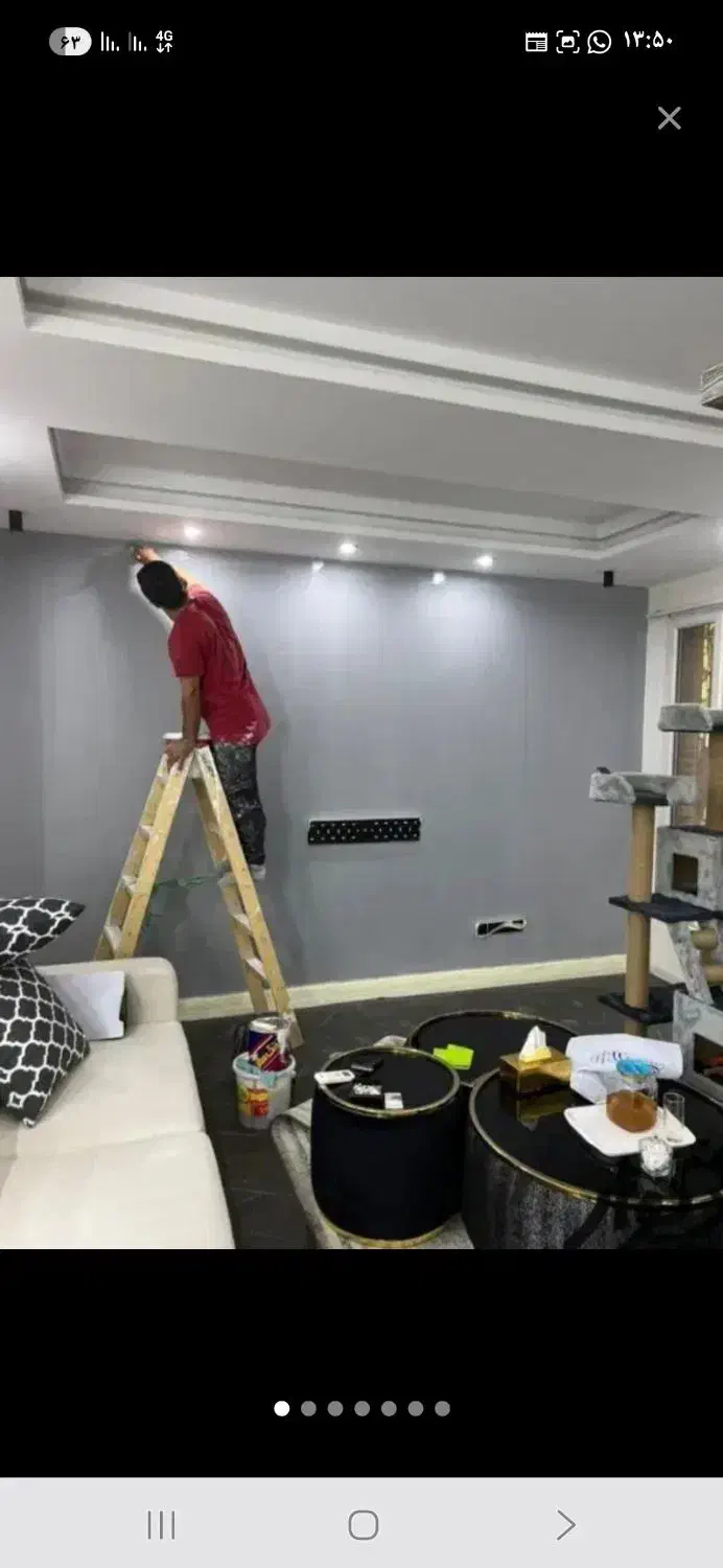 رنگ امیزی و تعمیرات ساختمان|خدمات پیشه و مهارت|اهواز, زیتون کارگری|دیوار