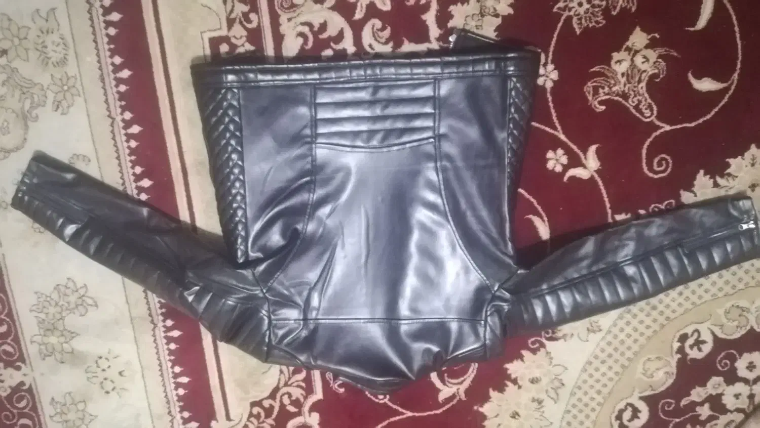 کاپشن چرم مصنوعی نو|لباس|نجفآباد, صالح آباد|دیوار