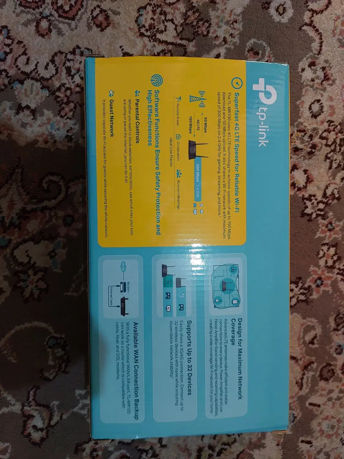 مودم 4G/LTE تی‌پی‌لینک مدل TL-MR100|مودم و تجهیزات شبکه|تهران, یافت آباد جنوبی|دیوار