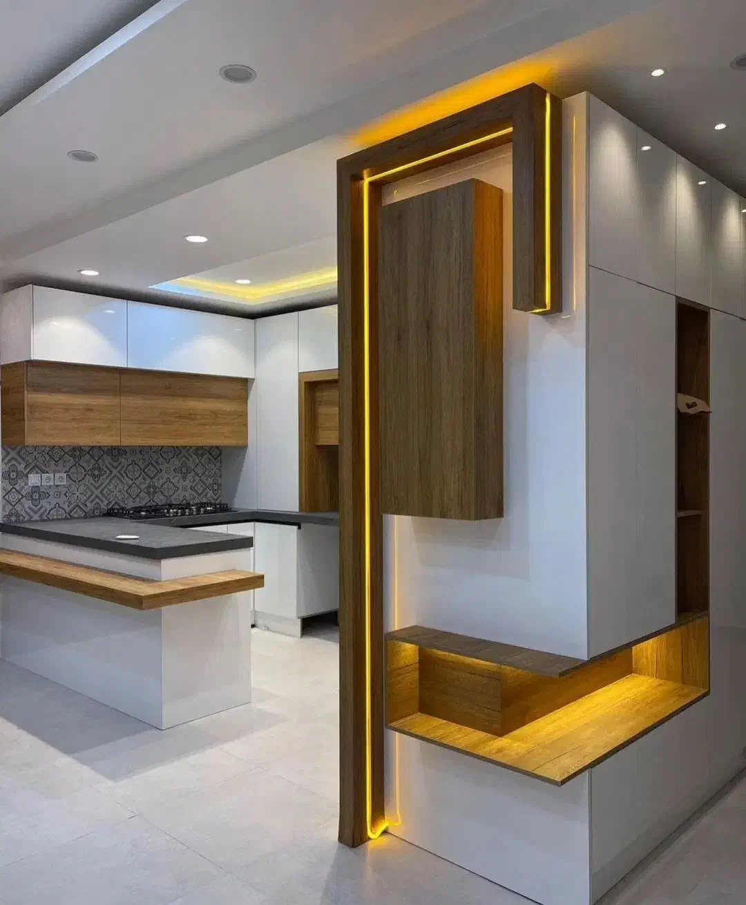 کناف بازسازی کابینت کاغذ دیواری پارکت ترمووال پرده|خدمات پیشه و مهارت|اراک, |دیوار