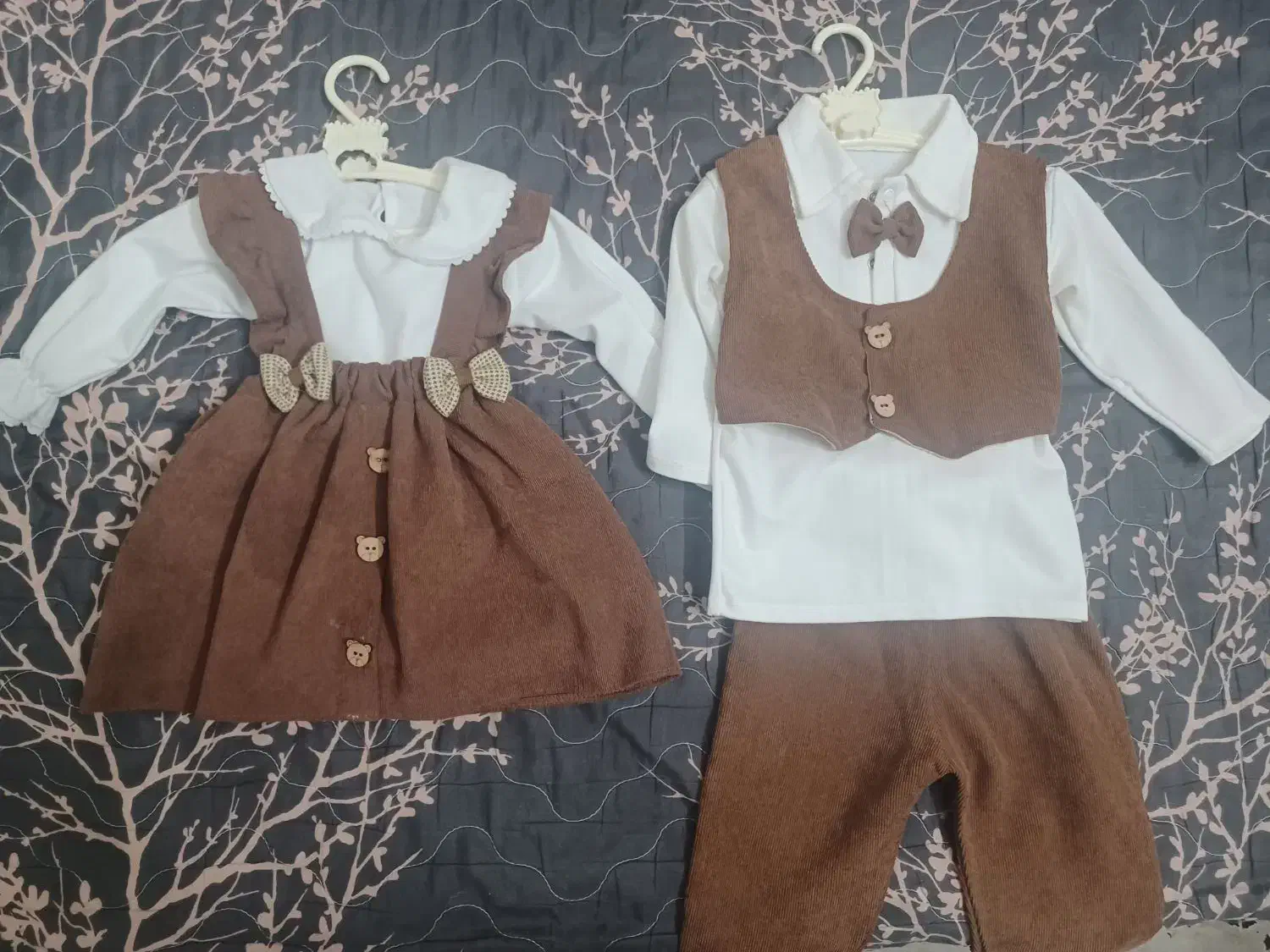 لباس ست دوقلو دختر و پسر|کفش و لباس بچه|ری, علایین|دیوار