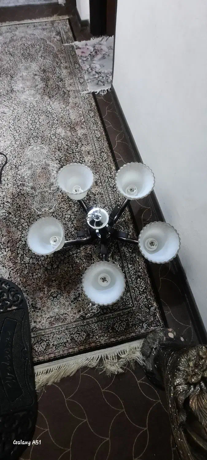 لوستر ۵ شاخه|لوستر و چراغ آویز|بندرعباس, |دیوار