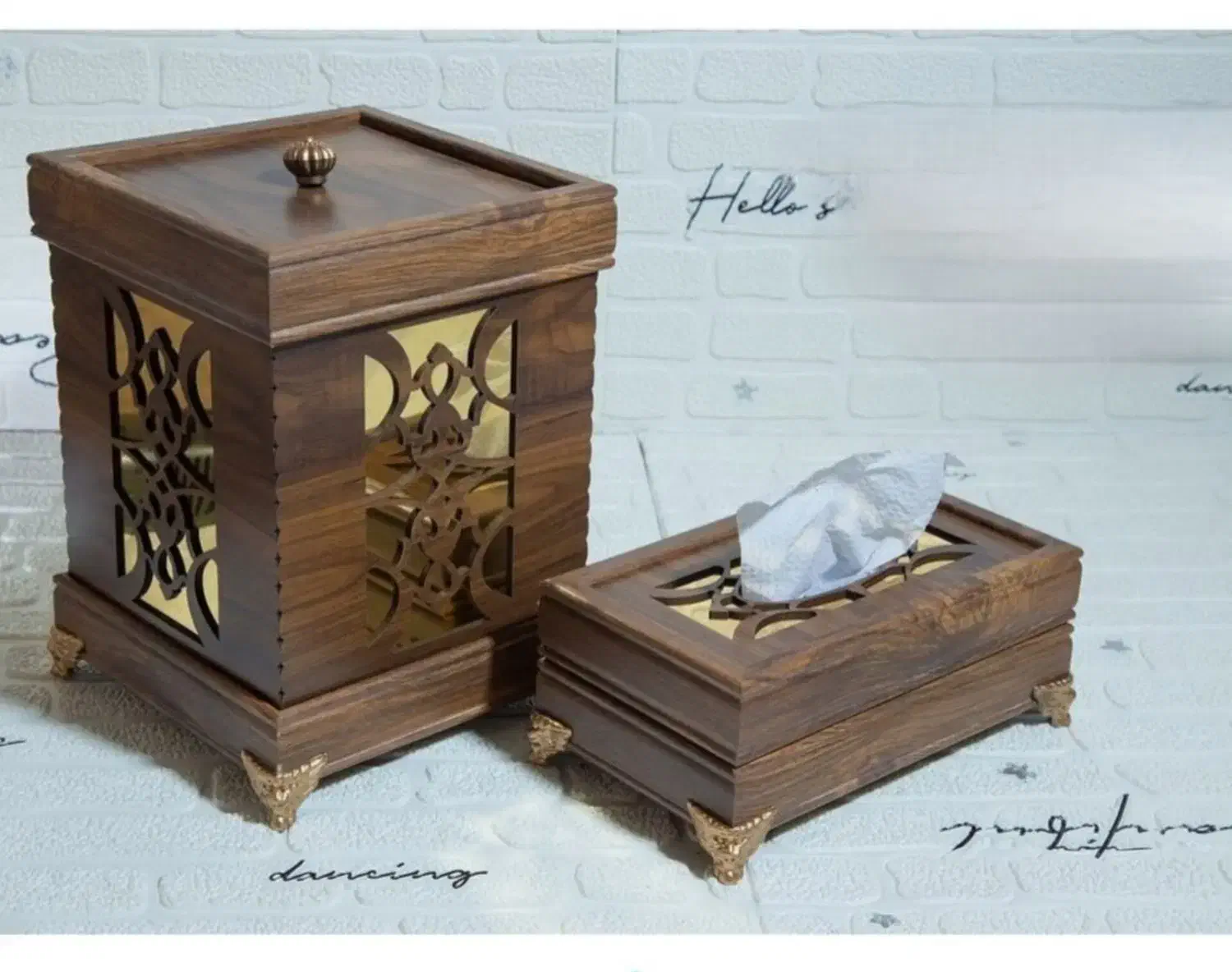 سطل و جا دستمال سطل وجعبه دستمال|صنایع دستی و سایر لوازم تزئینی|مشهد, کوشش|دیوار