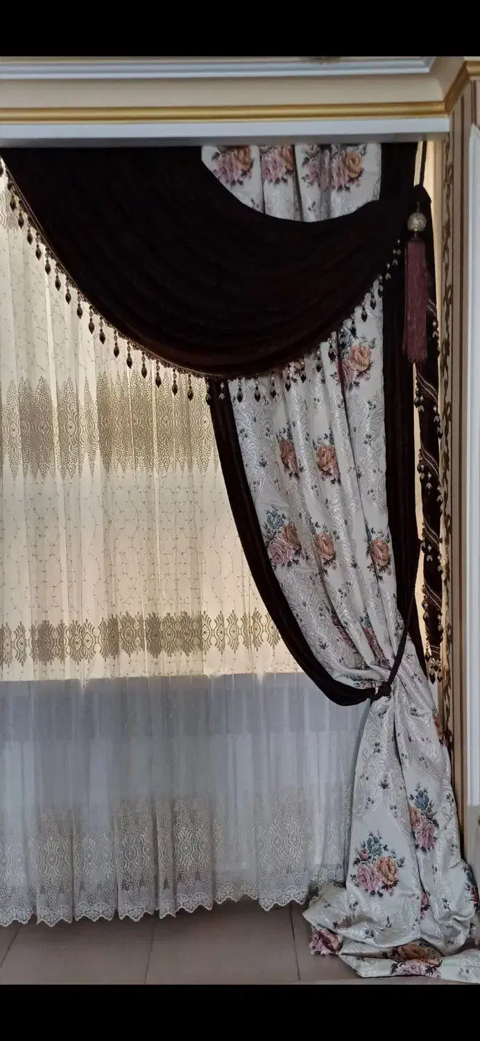 والان پرده|پرده، رانر، رومیزی|تهران, حکیمیه|دیوار