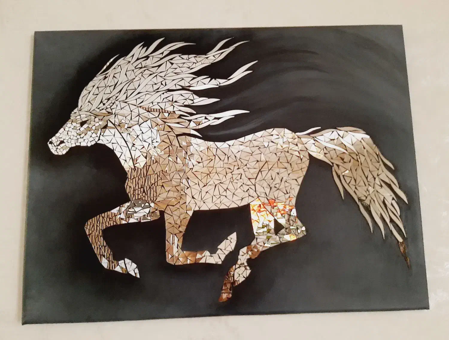 تابلوی آینه کاری|تابلو، نقاشی، عکس|کرمان, |دیوار