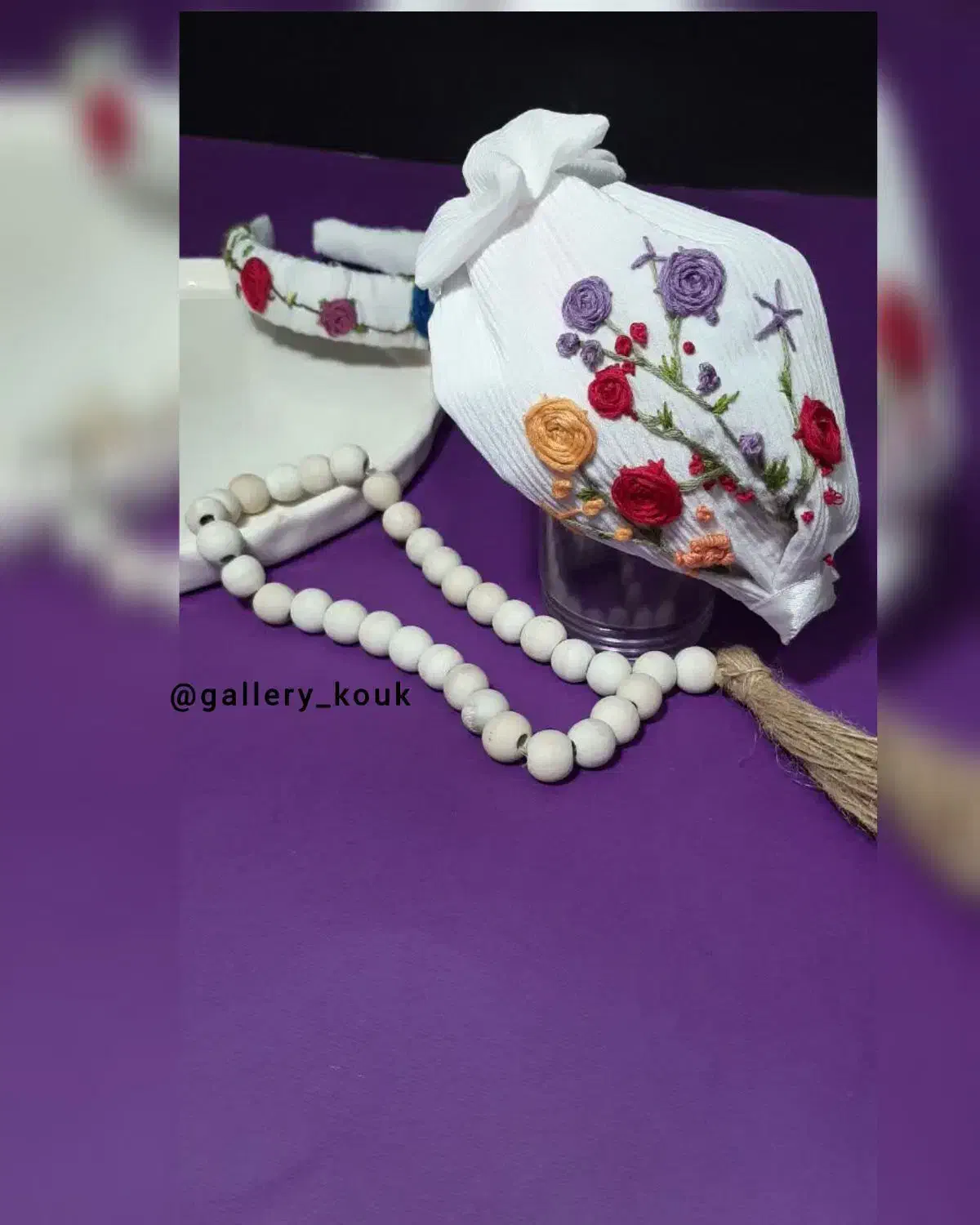 تل سر پهن گلدوزی شده|زیورآلات و اکسسوری|تنکابن, |دیوار