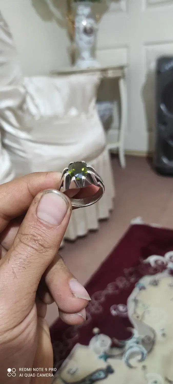 انکشترنقره بانگین زبرجد|جواهرات|میاندوآب, |دیوار