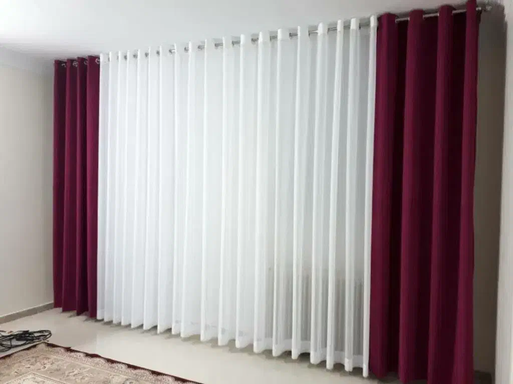 خیاطی پرده دکور زیر پانچ ...|پرده، رانر، رومیزی|تبریز, |دیوار