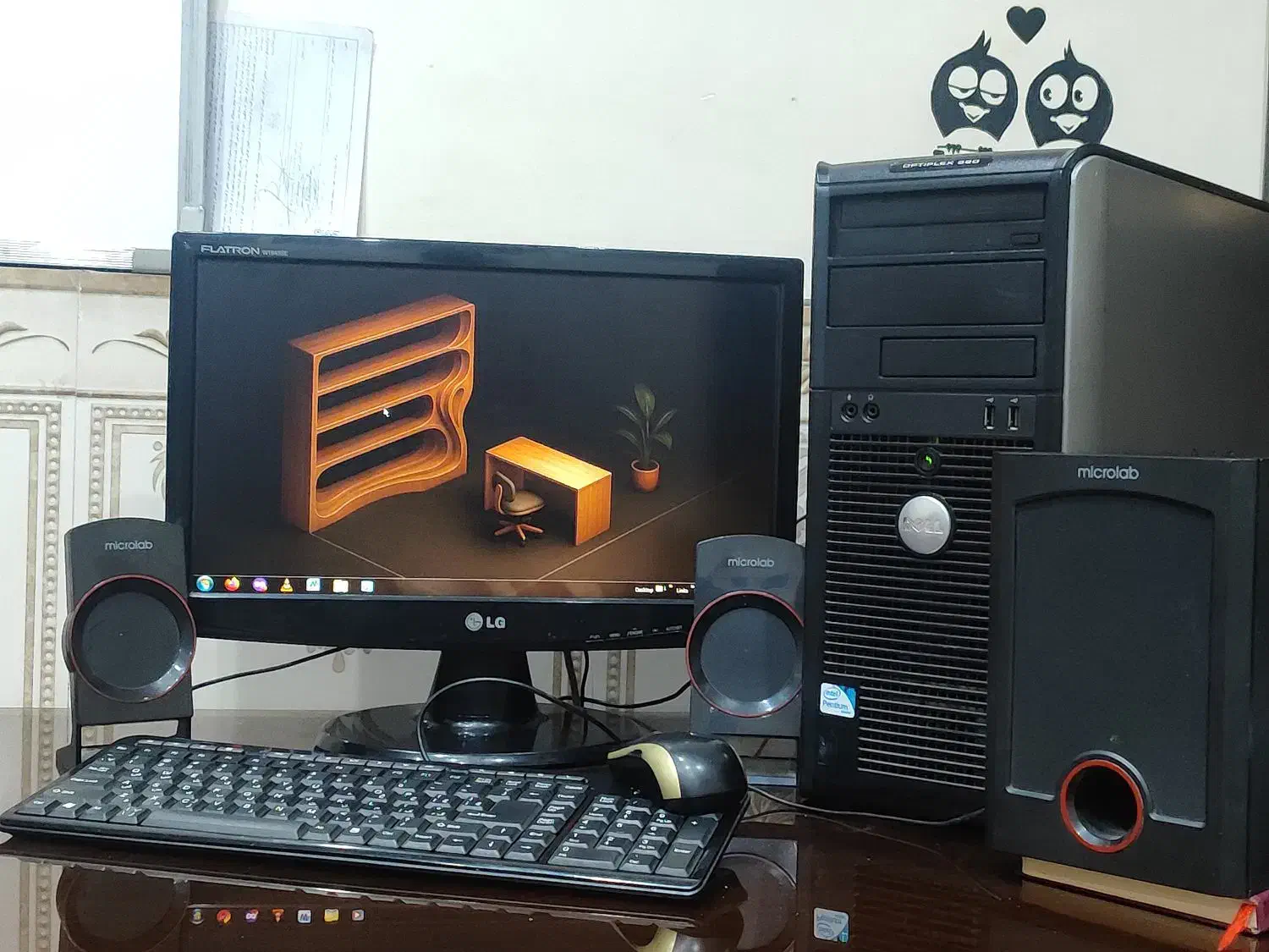 سیستم کامل Dell، مانیتور ۱۹ اینچ LG|رایانه رومیزی|بهارستان, |دیوار