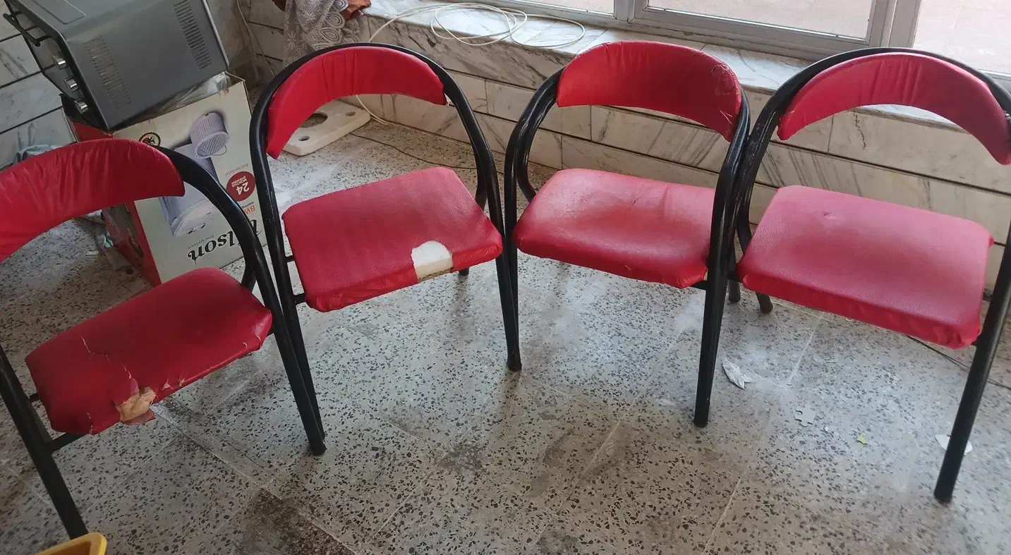 ۴ عدد صندلی|میز و صندلی غذاخوری|ابریشم, |دیوار