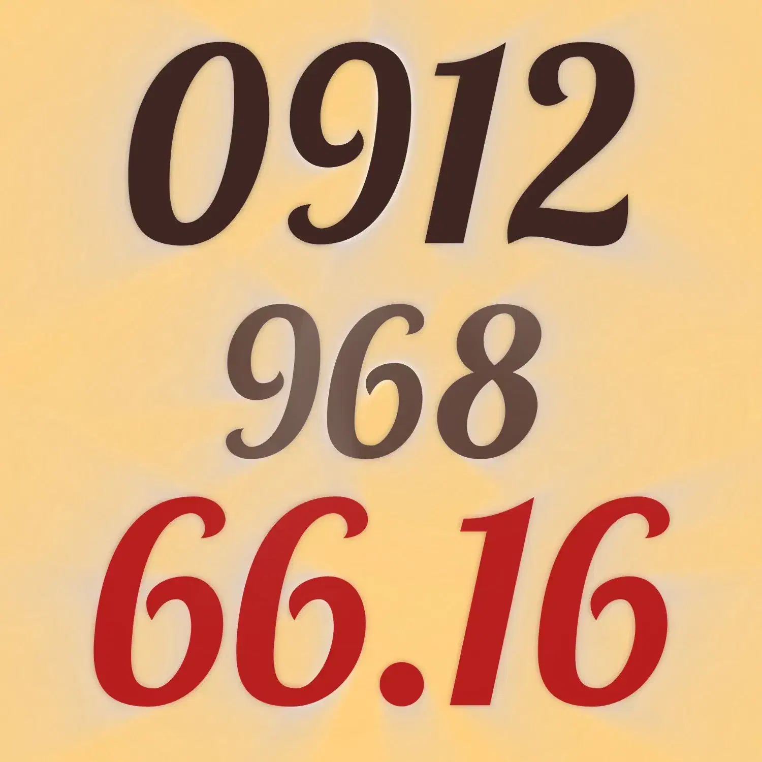 0912-968-66-16|سیم‌کارت|تهران, تهرانپارس جنوبی|دیوار