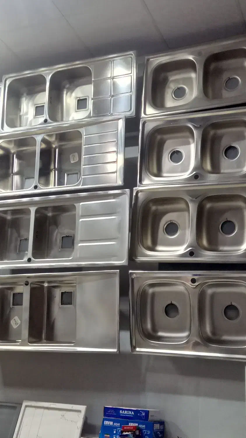 سینک استیل تک لگن|لوازم سرویس بهداشتی|شیروان (خراسان), |دیوار