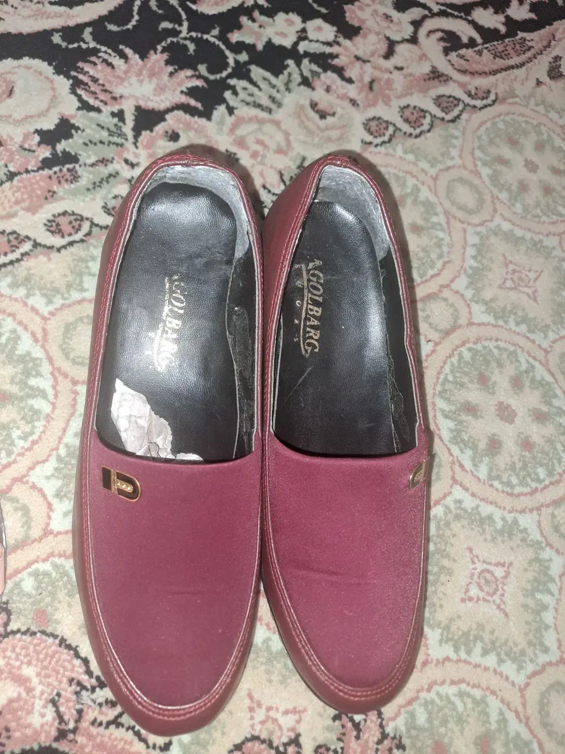 کفش زرشکی چرم اصل نوو سایز ۳۹ وکالباسی|کیف، کفش، کمربند|محمدشهر, محمدشهر|دیوار