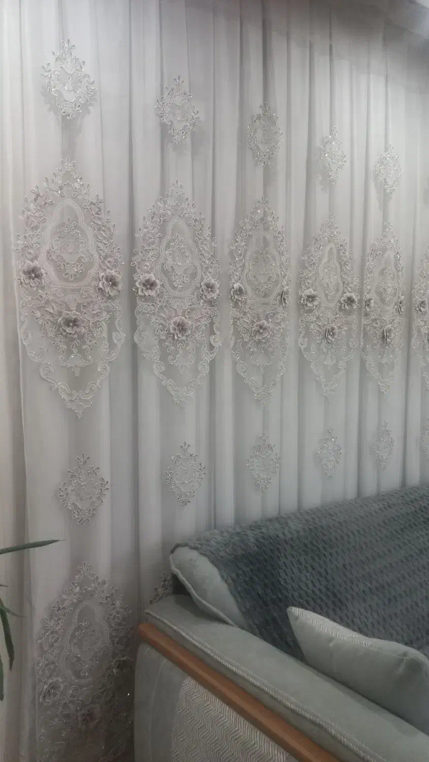 پرده پذیرایی با استر ساتن و با کیفیت|پرده، رانر، رومیزی|اسلامشهر, مطهری|دیوار