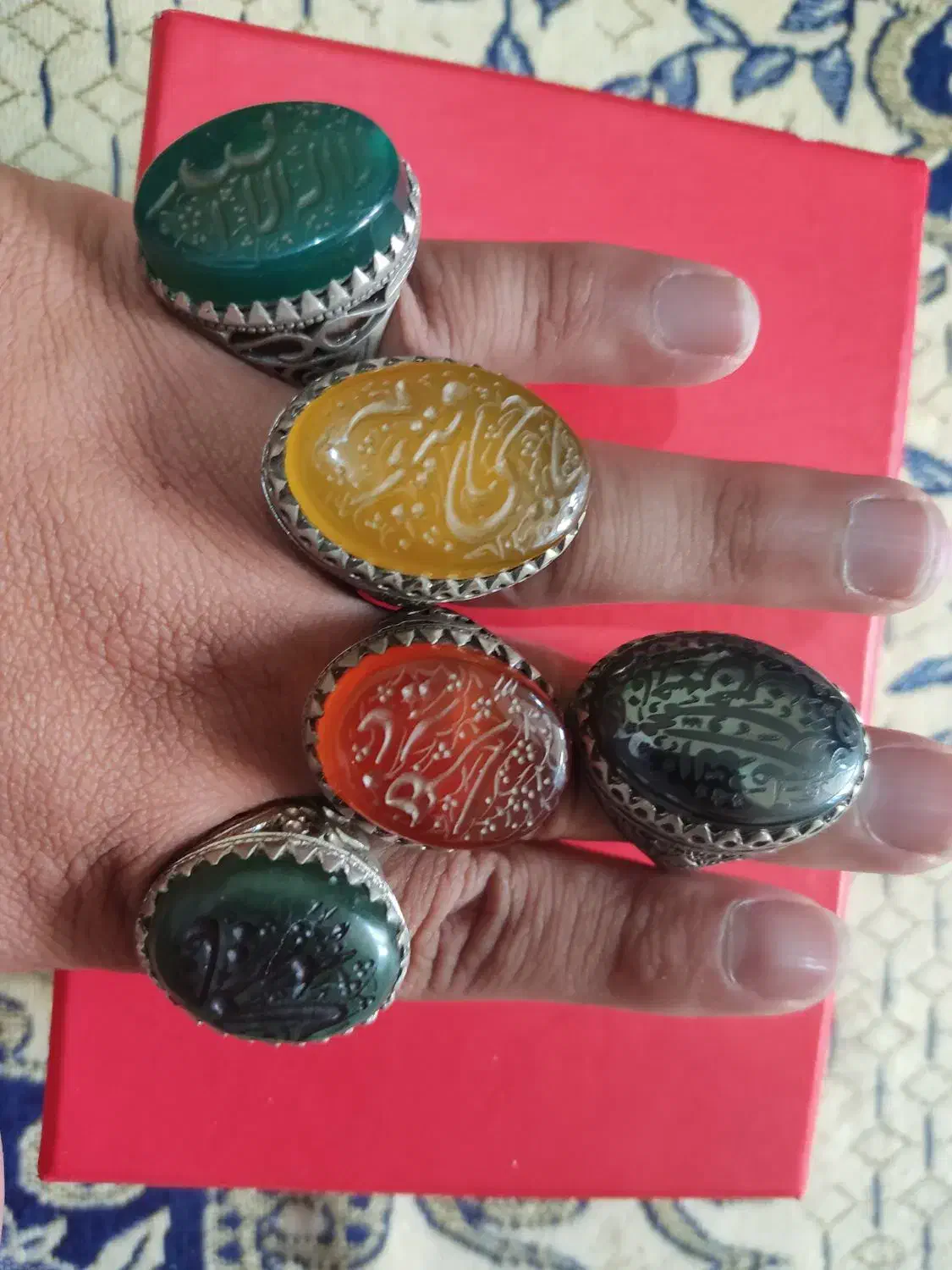 کلکسیون انگشتر درشت|جواهرات|شهرضا, |دیوار