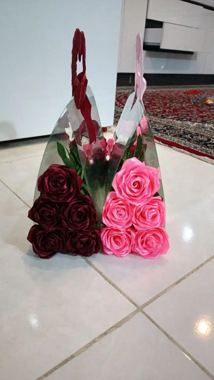 کیف گل مخصوص روز دختر.تک شاخه وفلاور بگ ترند|گل مصنوعی|شیراز, دشت چنار|دیوار