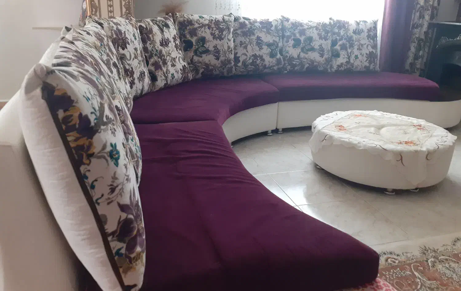 مبل گرد ومیز نهارخوری|مبلمان خانگی و میز عسلی|شیروان (خراسان), |دیوار