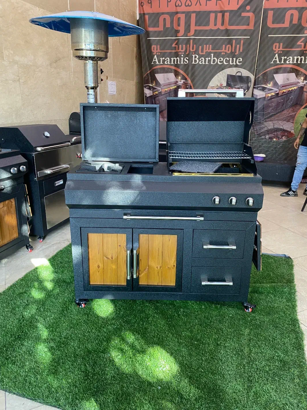 باربیکیو 110 سانت6 کاره با تابه سرخ کن و..|اجاق گاز و لوازم برقی پختوپز|تهران, شوش|دیوار