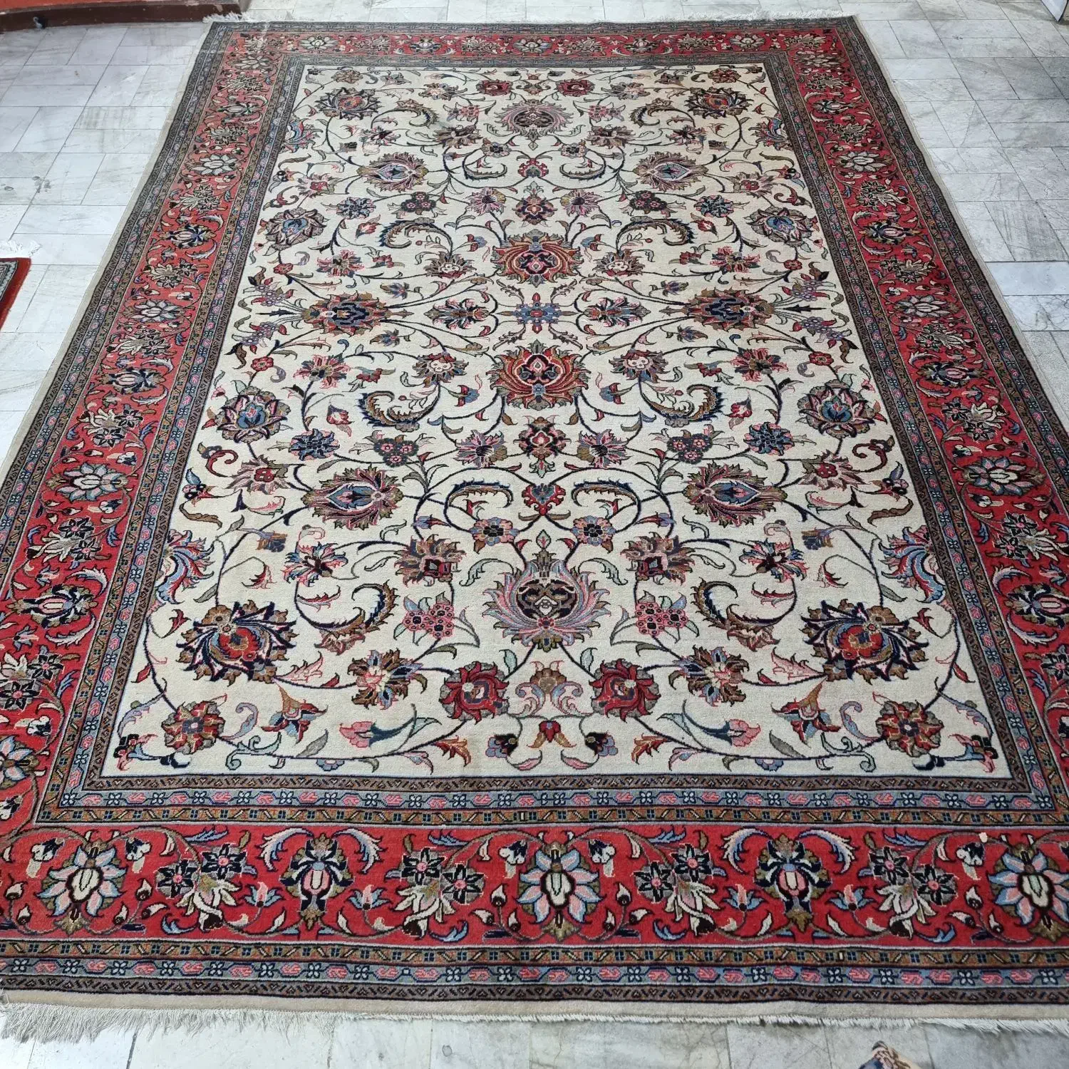 دستباف طرح افشان ساروق/بیجار/کاشمر/نایین/اردکان|فرش|تهران, ونک|دیوار