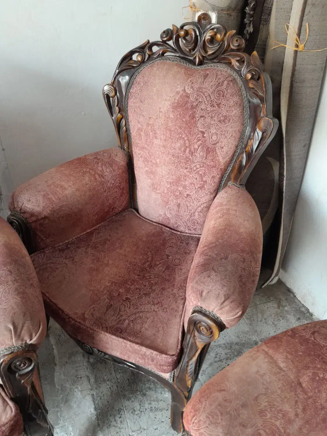 مبلمان استیل چوب گردو سالم سالم|مبلمان خانگی و میز عسلی|مشکیندشت, |دیوار