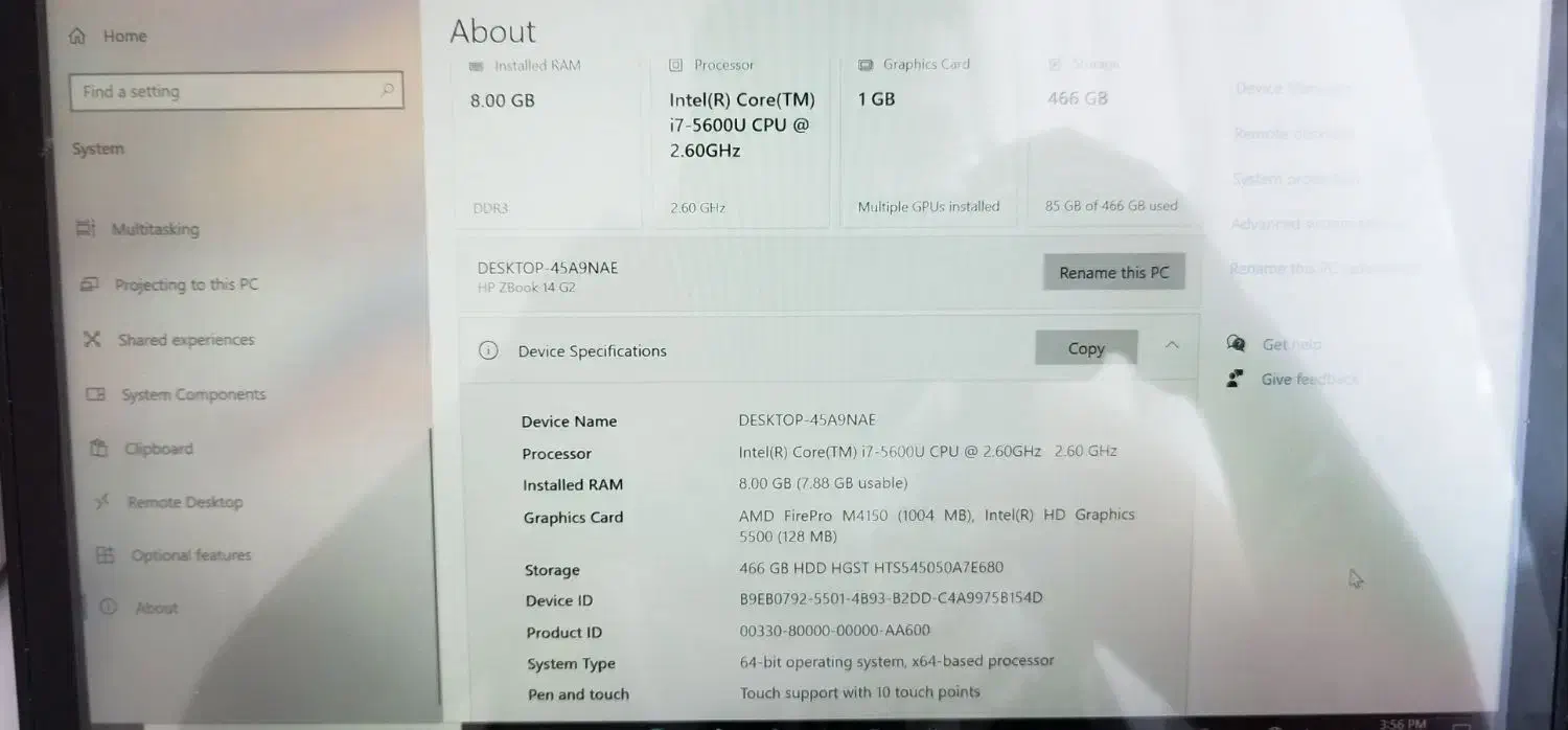 لپ تاپ HP ZBook 14 G2|رایانه همراه|تهران, ارم|دیوار