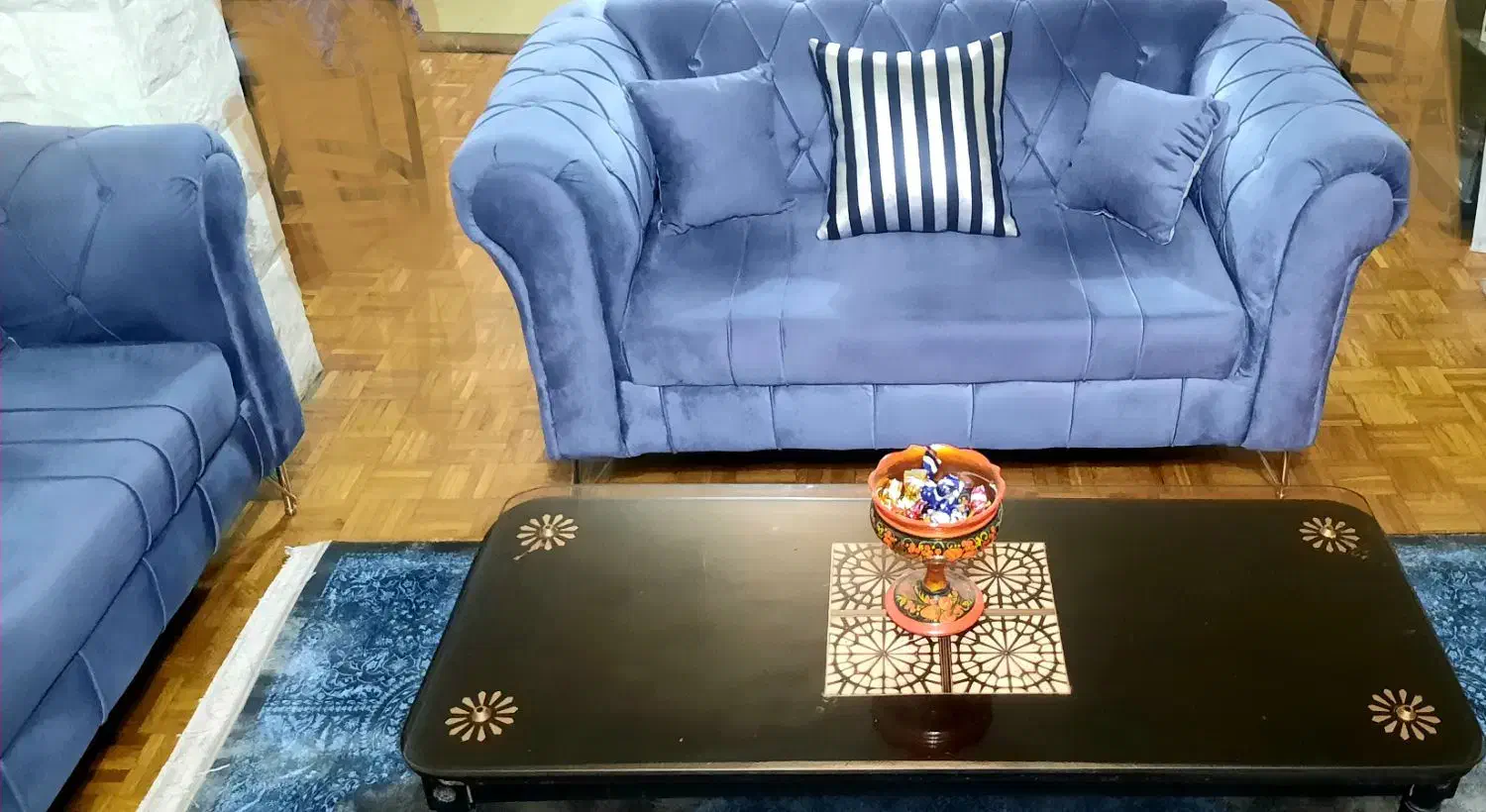 مبل ۷ نفره چستر یا میز وسط|مبلمان خانگی و میز عسلی|تهران, ونک|دیوار