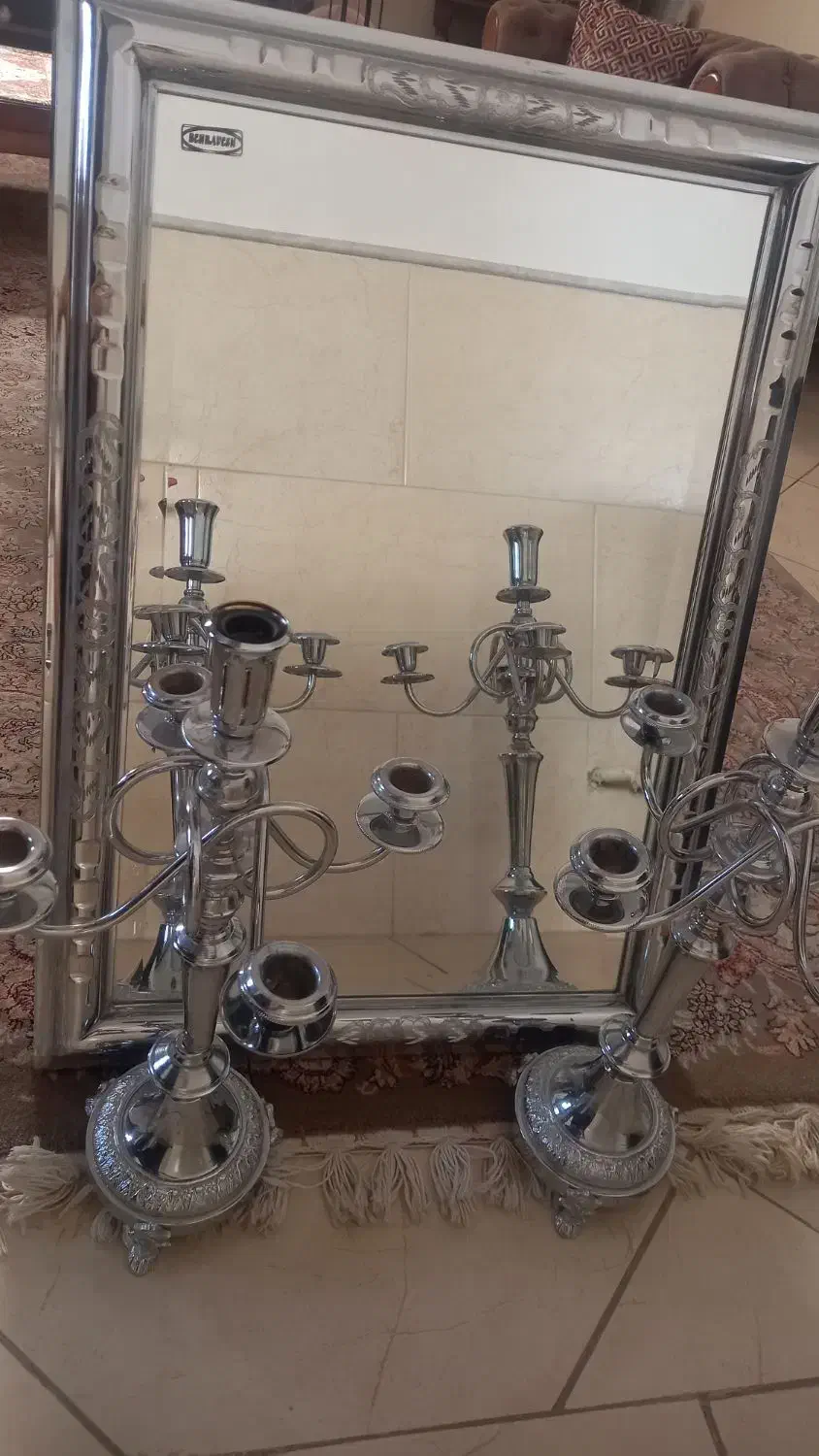 آینه و شمعدان|آینه|سرخه, |دیوار