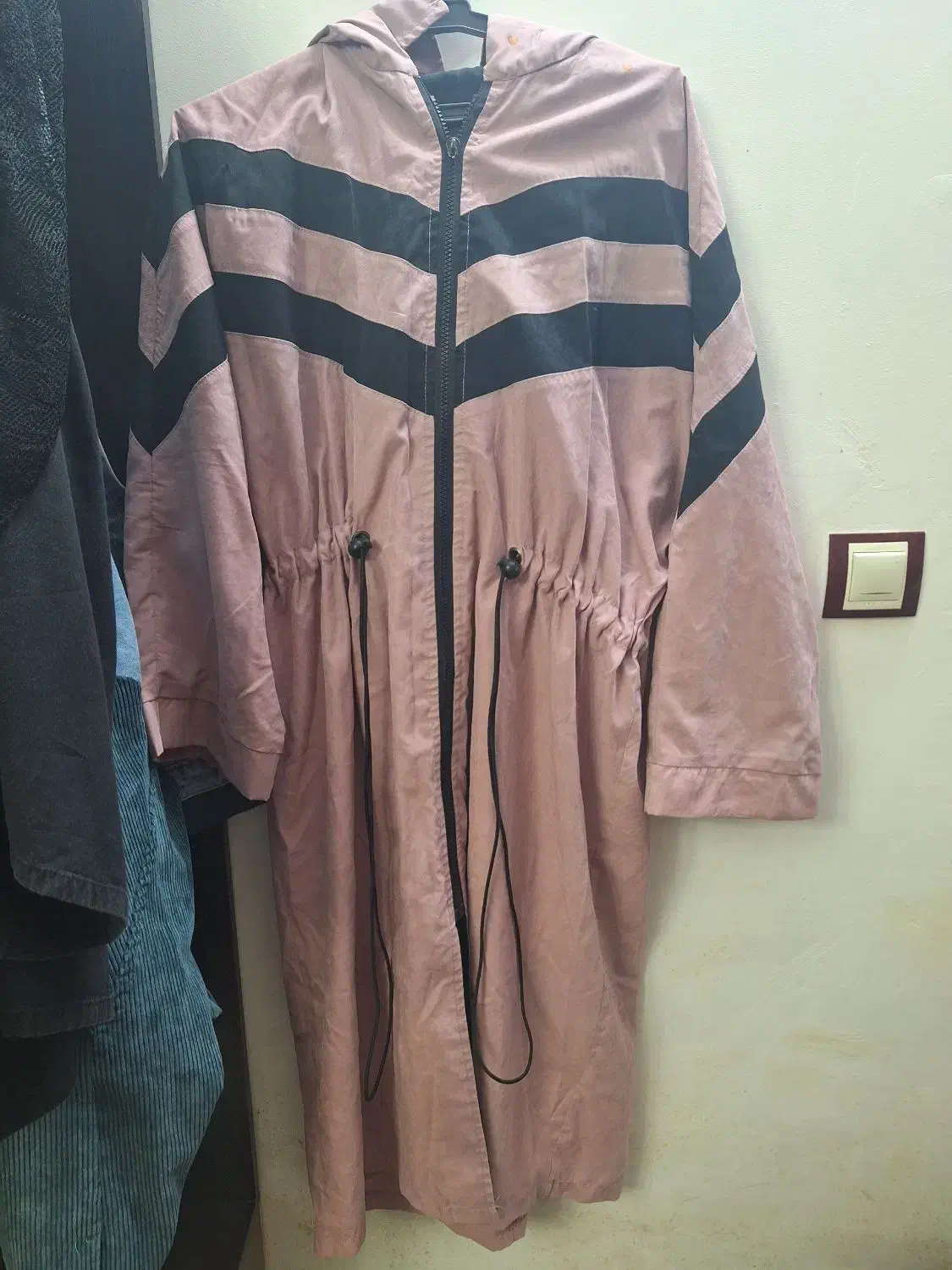 مانتو میکرو کلاهدار با شال|لباس|ساری, |دیوار