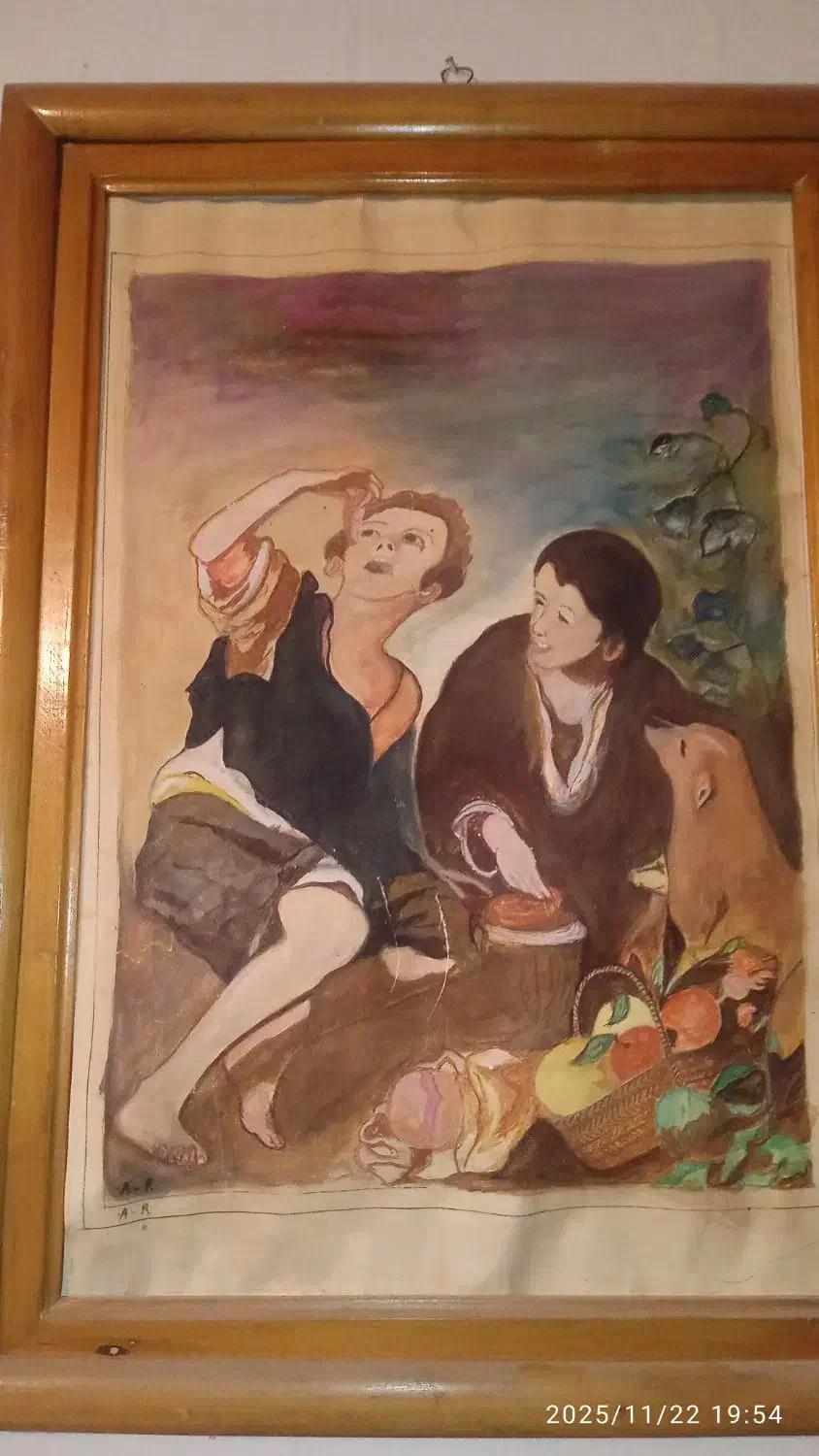 نقاشی اثرهنری ازنقاش معروف آبورنگ|تابلو، نقاشی، عکس|مشهد, تربیت (صدف)|دیوار