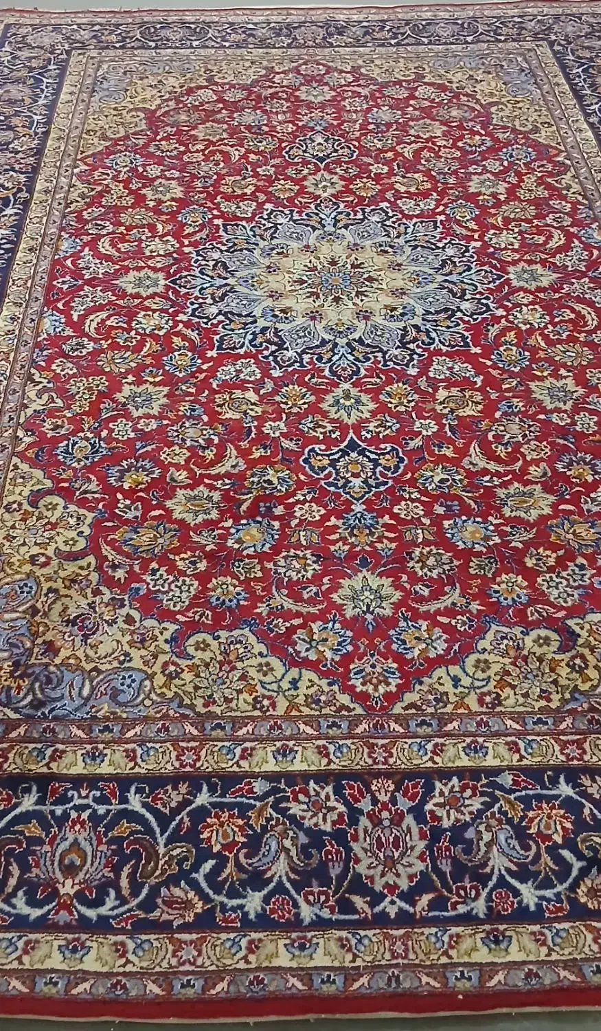 فرش 12متری دستباف|فرش|لنجان, |دیوار