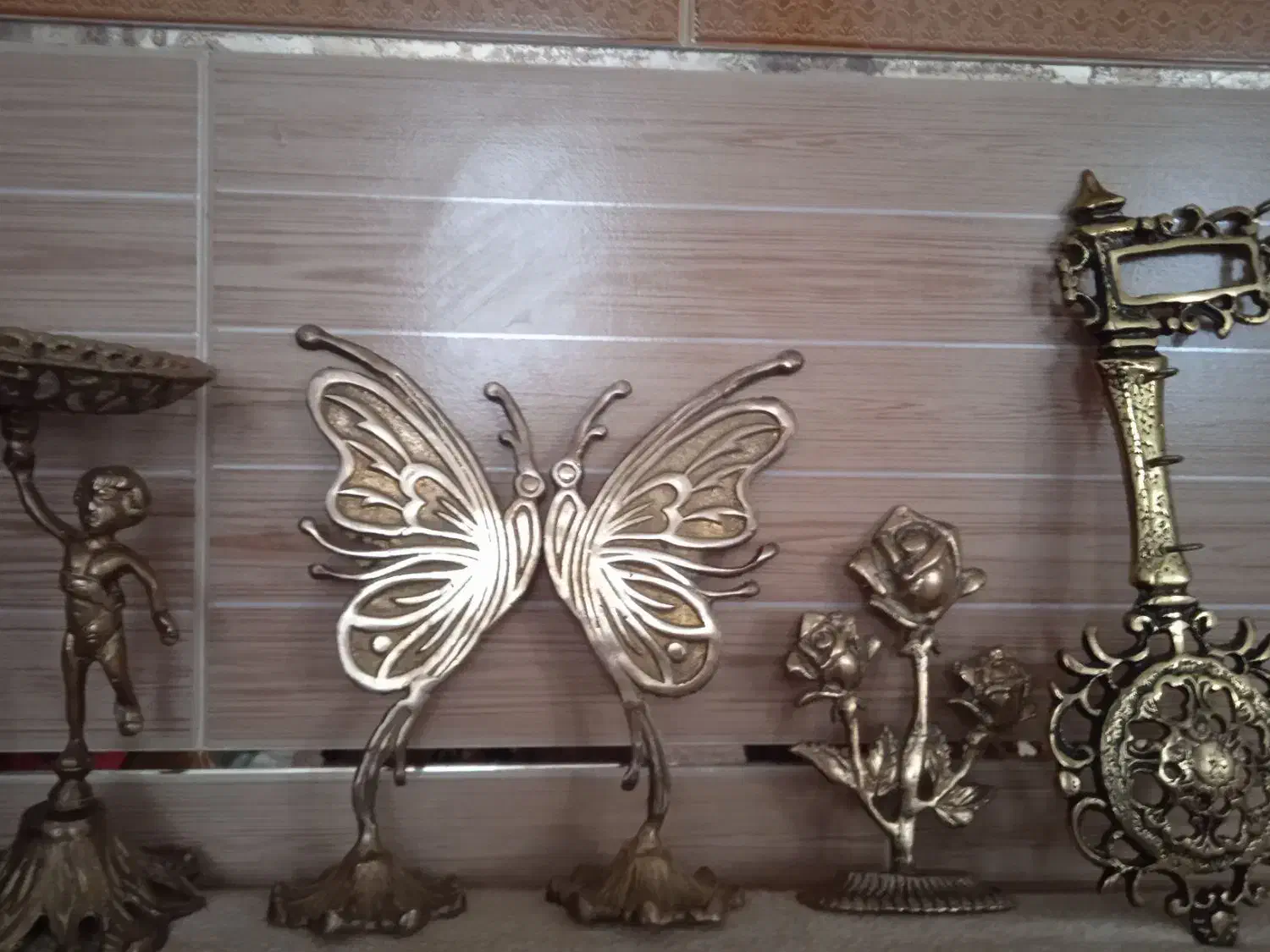 ظروف برنجی|صنایع دستی و سایر لوازم تزئینی|خرمدره, |دیوار