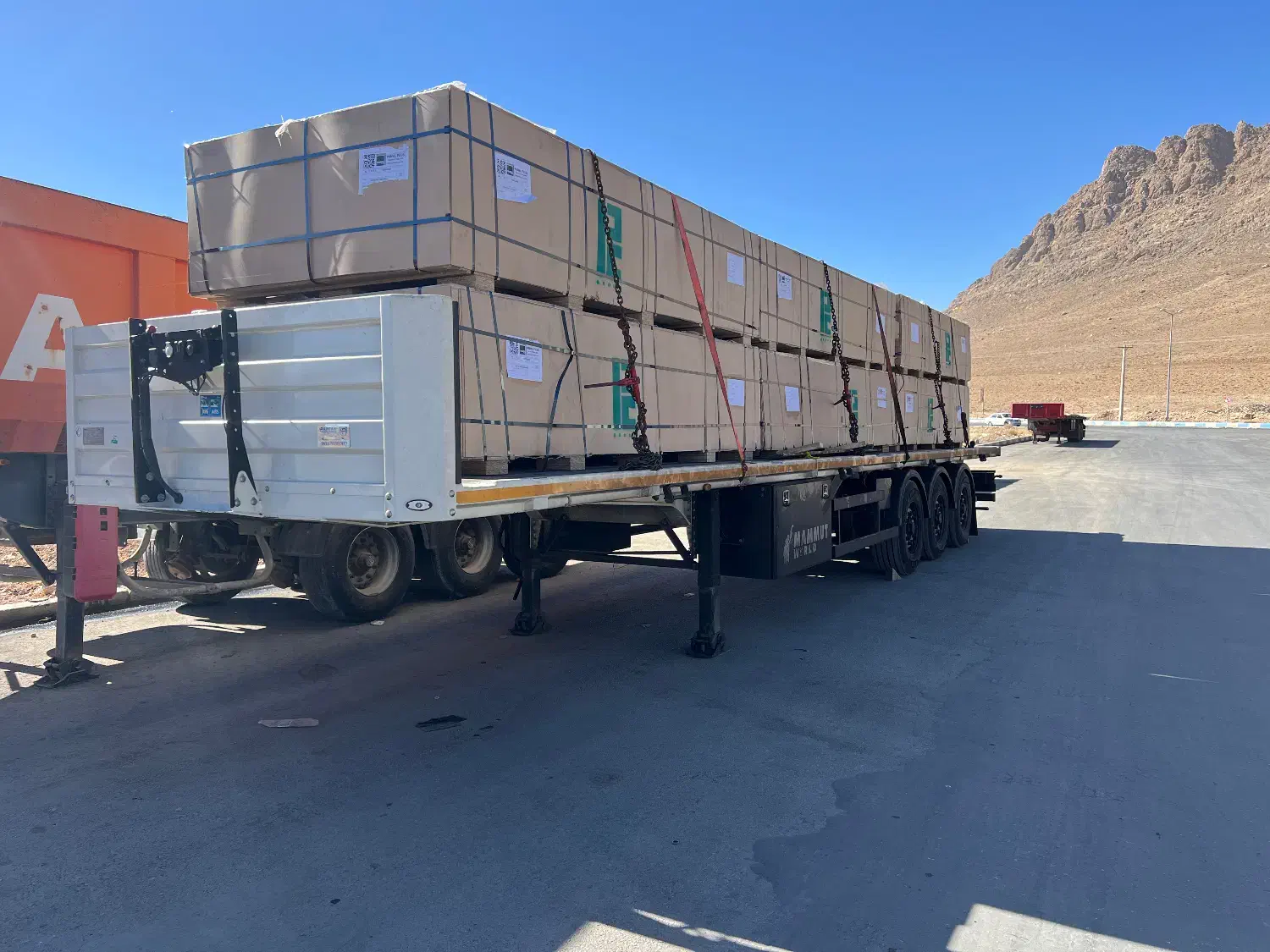 کفی تریلی سه محور پیلسان ماموت رول بر|خودرو سنگین|اصفهان, قلعه طبره|دیوار