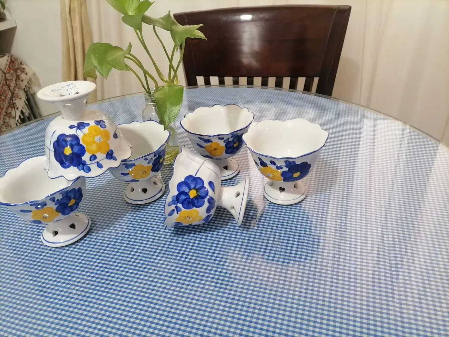 ظروف گل پنبه ای|ظروف سرو و پذیرایی|خرم‌آباد, |دیوار