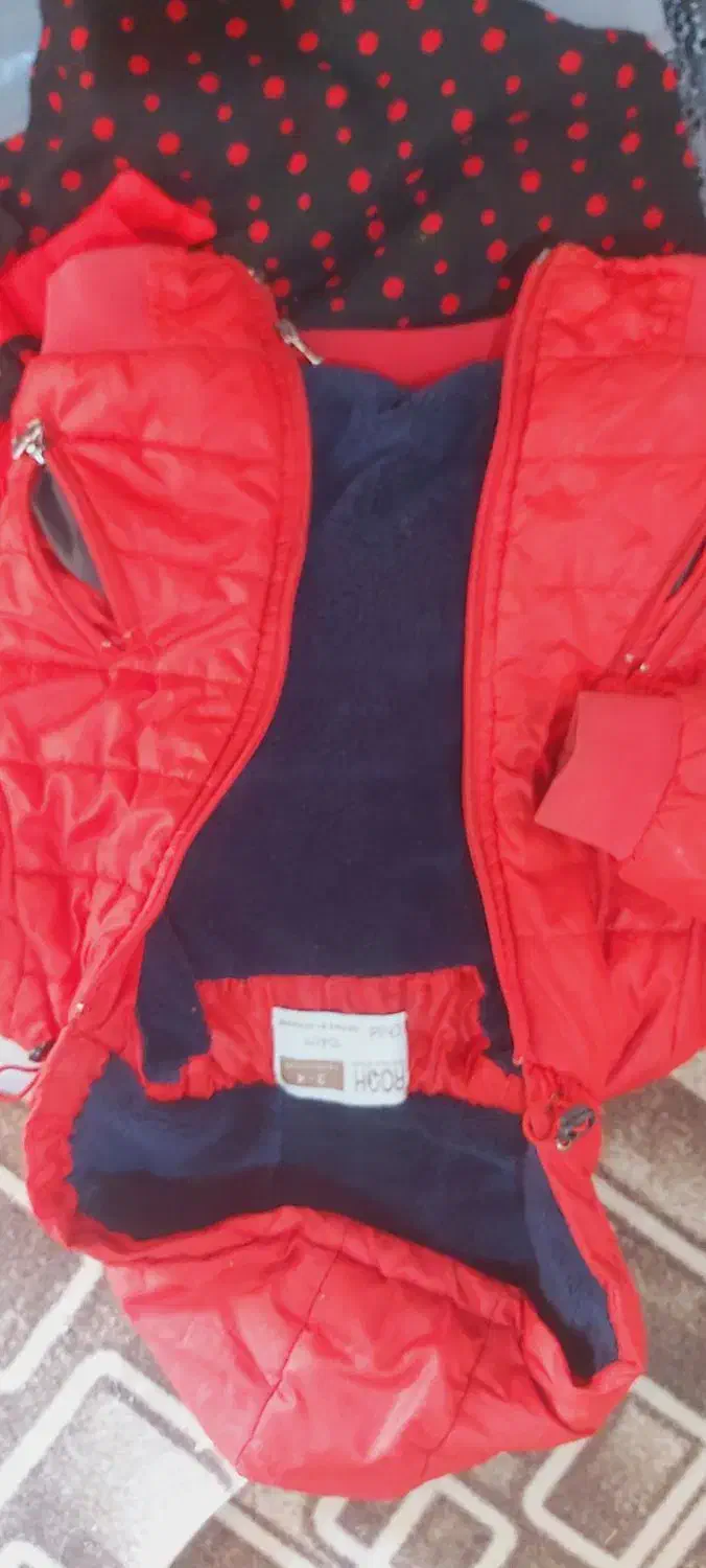 کاپشن بچه فقط ۱۵۰ لباس ۱۰۰ لباس مجلسی ۳ تکه ۱۰۰|کفش و لباس بچه|کرمان, |دیوار