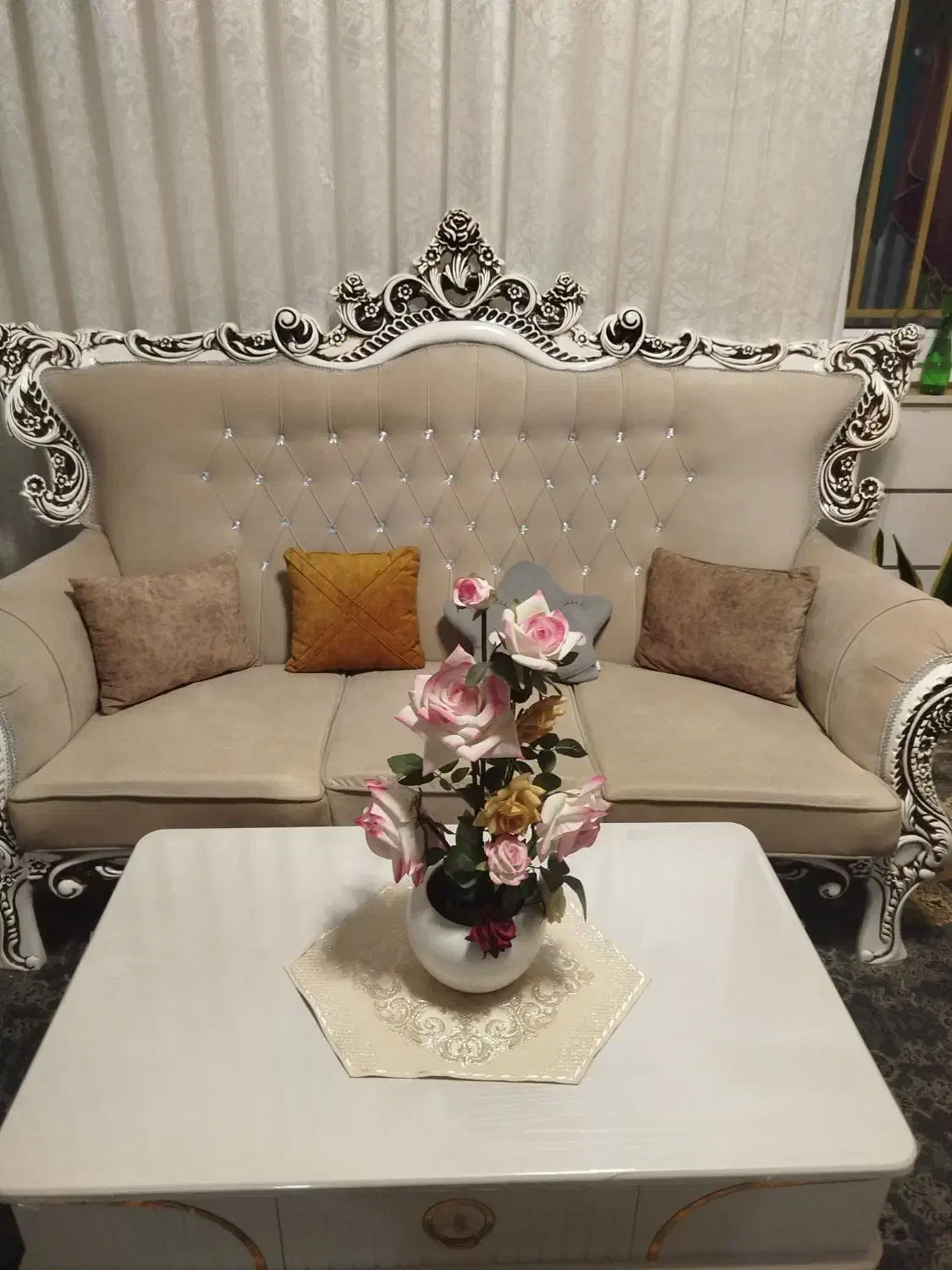 مبل کلاسیک هفت نفره|مبلمان خانگی و میز عسلی|نظرآباد, رسالت|دیوار