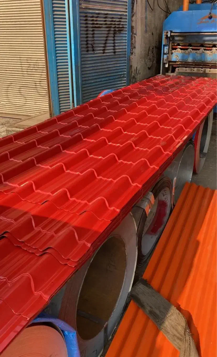 ورق سقف شیروانی کرکره ذوزنقه طرح سفال نما لمبه|عمده‌فروشی|تهران, بازار|دیوار