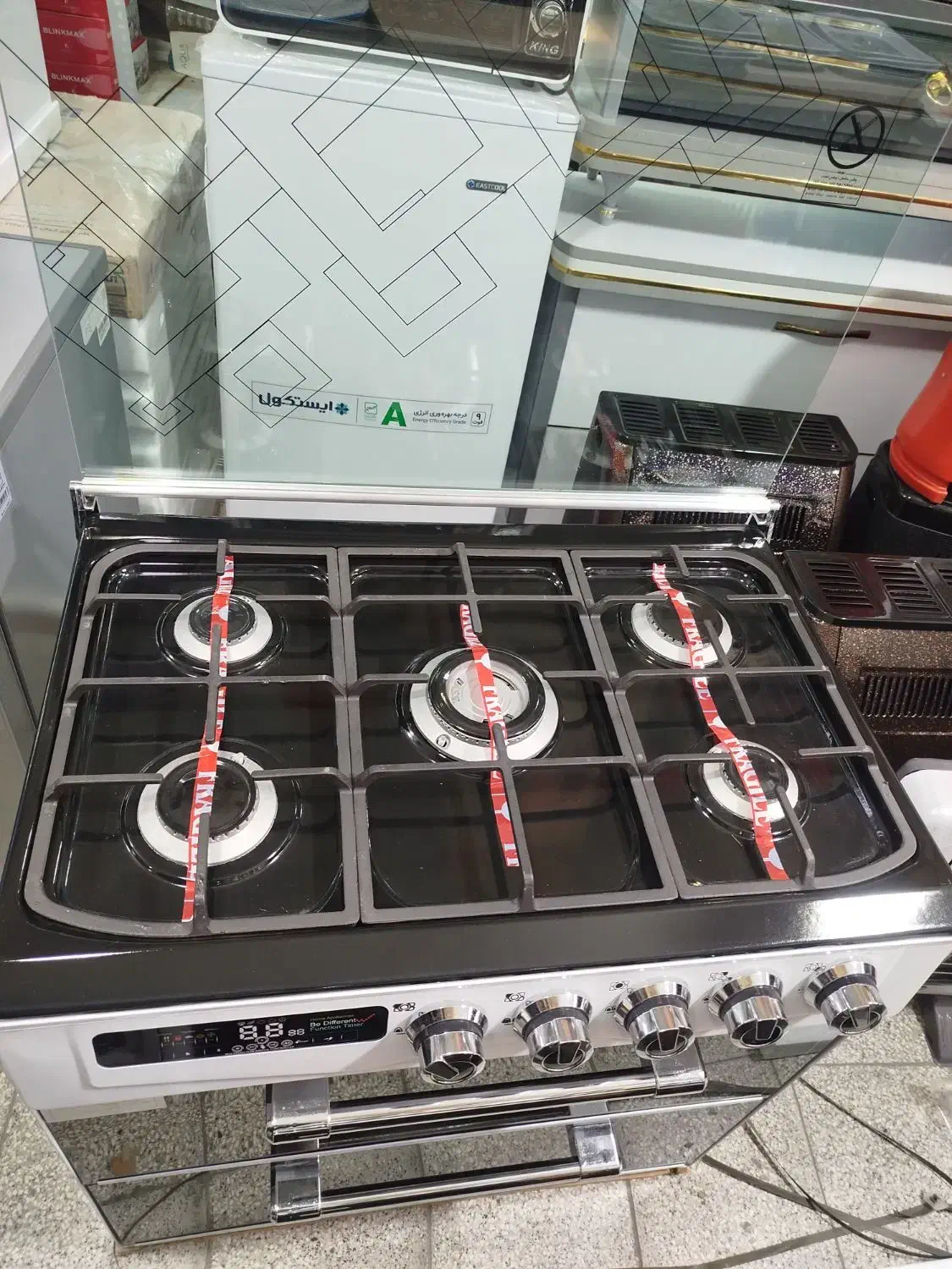 اجاق گاز طرح فر 5شعله شبکه چدن|اجاق گاز و لوازم برقی پخت‌وپز|شاهرود, |دیوار