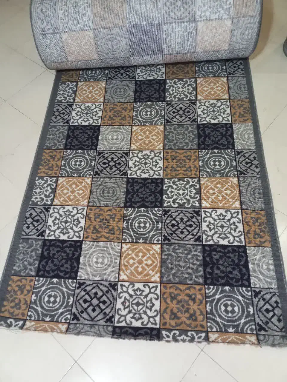 گلیم طرح هیوا دودی|گلیم، جاجیم، گبه|کاشان, کوی اداره گاز|دیوار