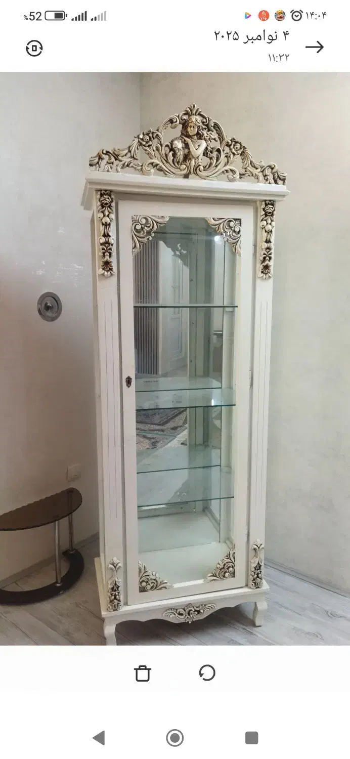 گنجه عروسکی سفید فروش فوری|بوفه، ویترین، کنسول|زاهدان, |دیوار