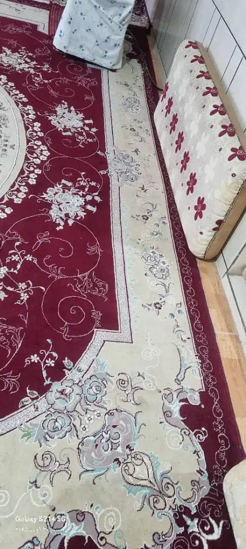 ۲عدد فرش ۱۲متری ۲عدد ۹متری ۲جفت پشتی همرنگ قالیها|فرش|ازنا, |دیوار