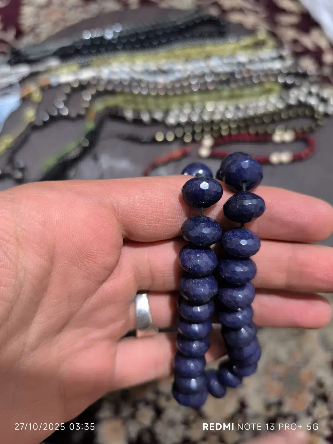 تسبیح یاقوت کبود آفریقایی|کلکسیون و سرگرمی|مشهد, شهید فرامرز عباسی|دیوار