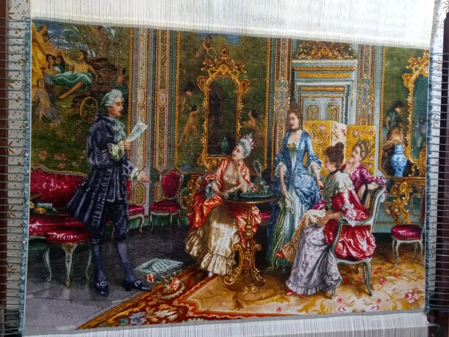 تابلوفرش شاعرجوان|تابلو فرش|پارسآباد, |دیوار