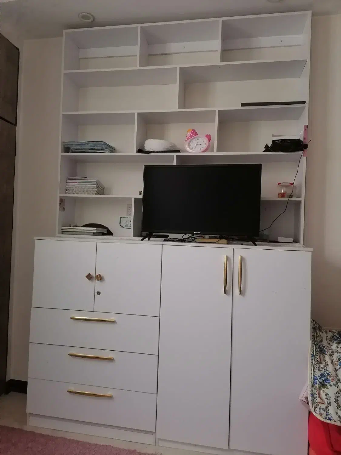 کمد و قفسه کتاب|کتابخانه، شلف، قفسههای دیواری|قم, انسجام|دیوار