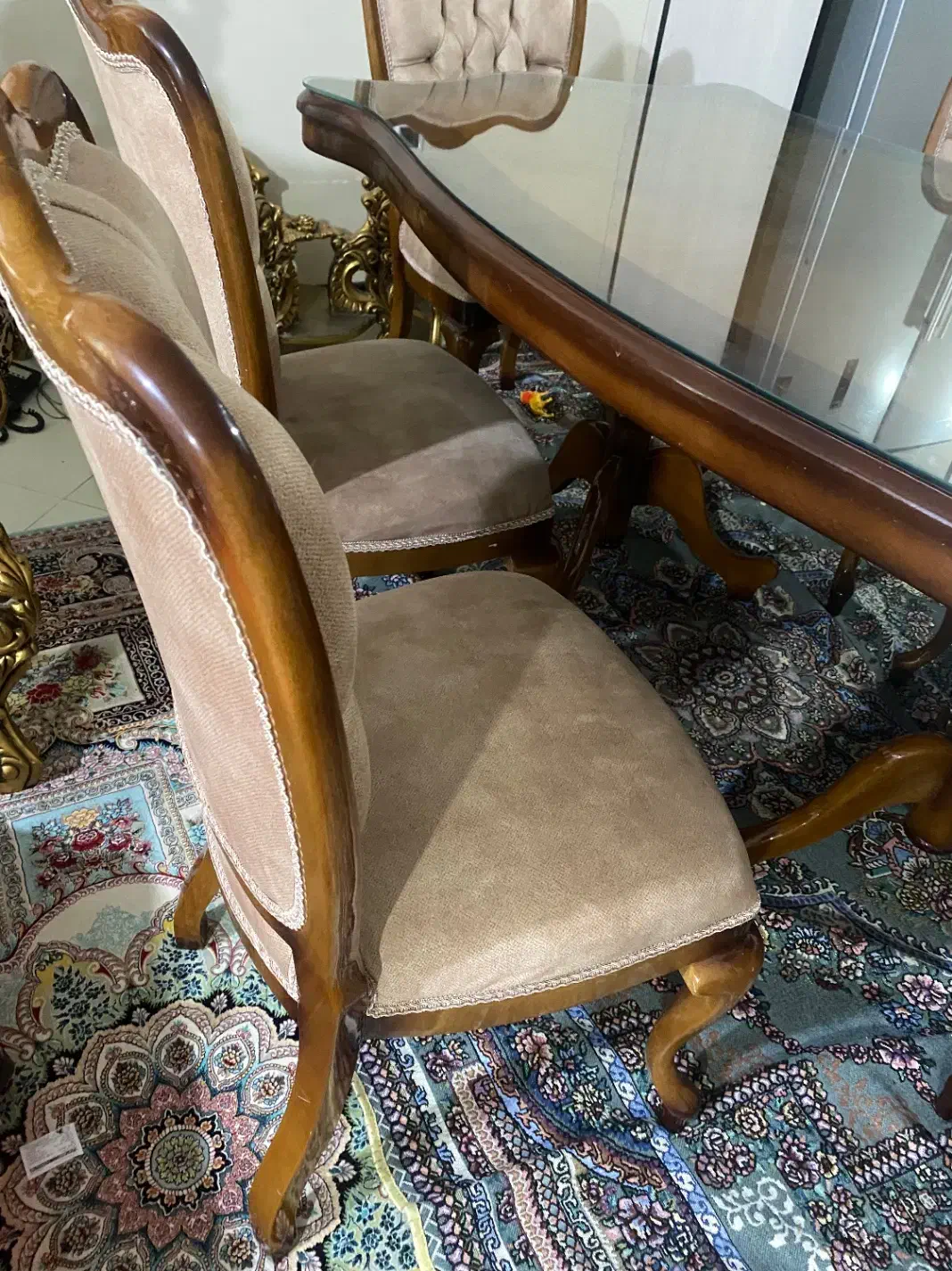 میز ناهار خوری ۶ نفره چوب راش|میز و صندلی غذاخوری|ساوه, |دیوار