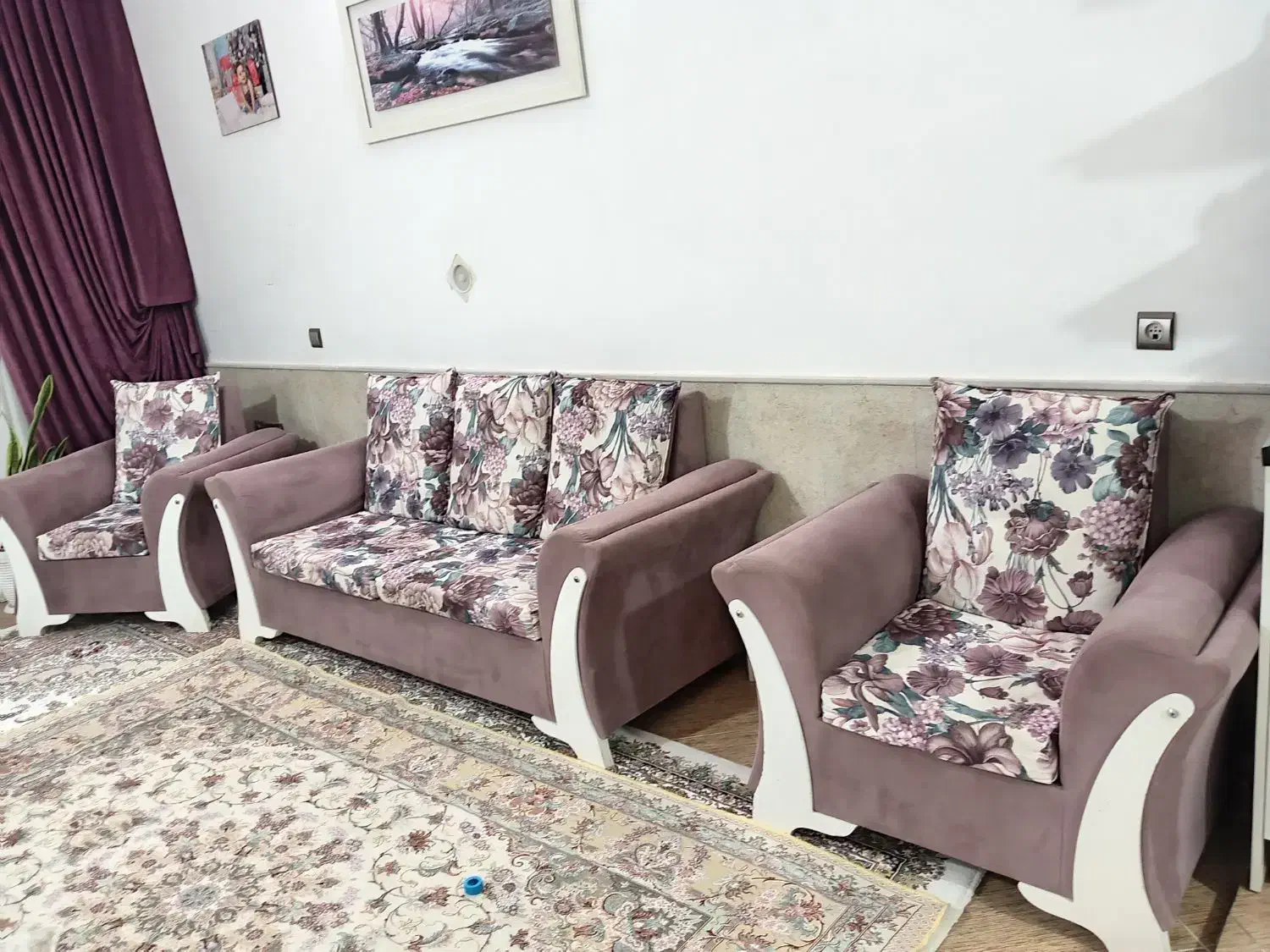 فروش مبل بسیار تمیز وسالم|مبلمان خانگی و میز عسلی|میان جلگه, |دیوار